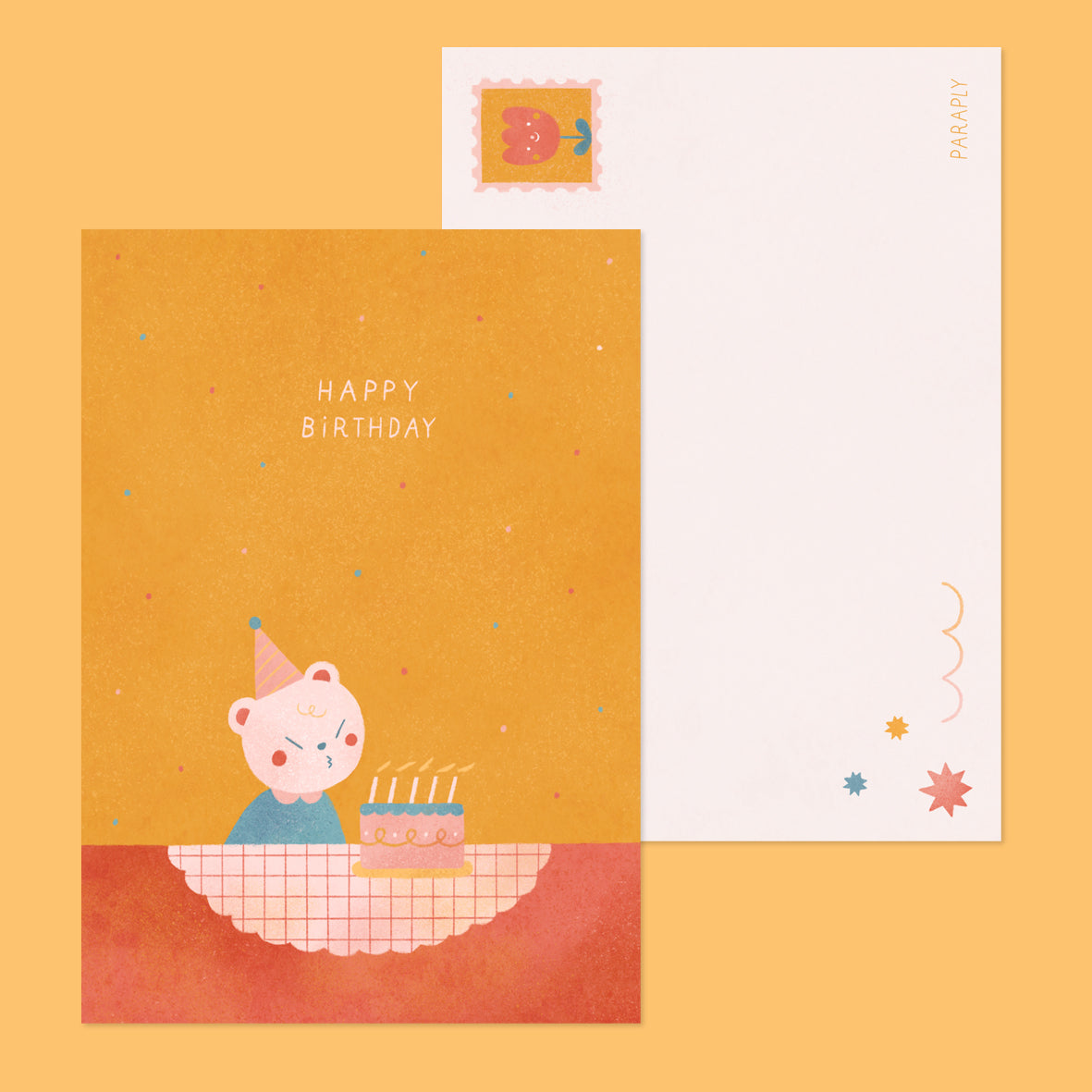 Doppelseitige Karte // Geburtstagskuchen