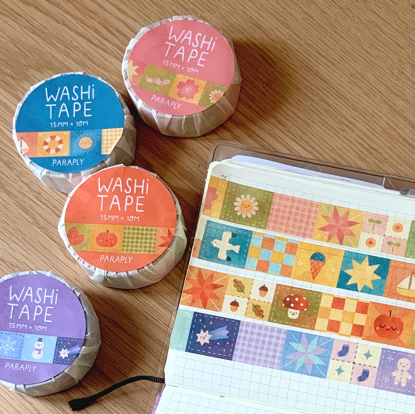 Washi Tape Set // Vier Jahreszeiten Patchwork