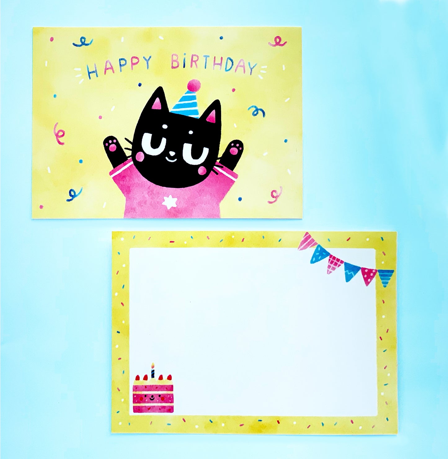 Double-sided card // Happy Birthday
