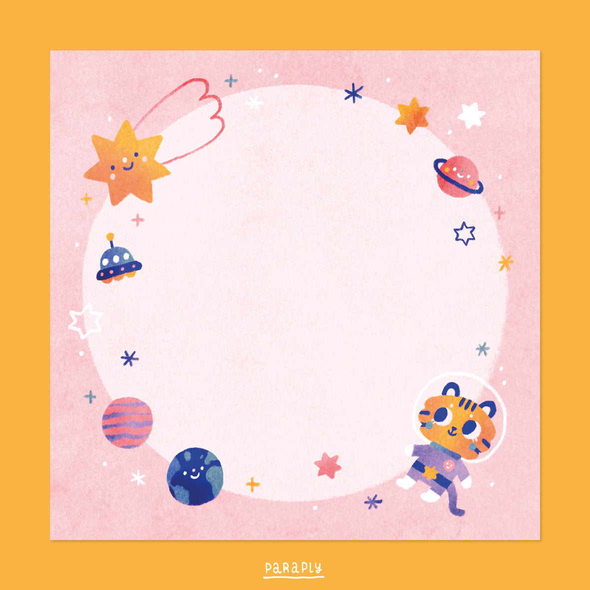 Quadratischer Notizblock // Pastel Space