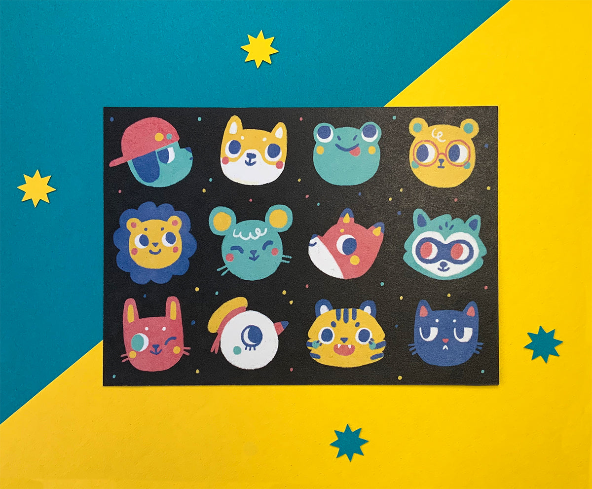 A6 Print // Mo and Friends