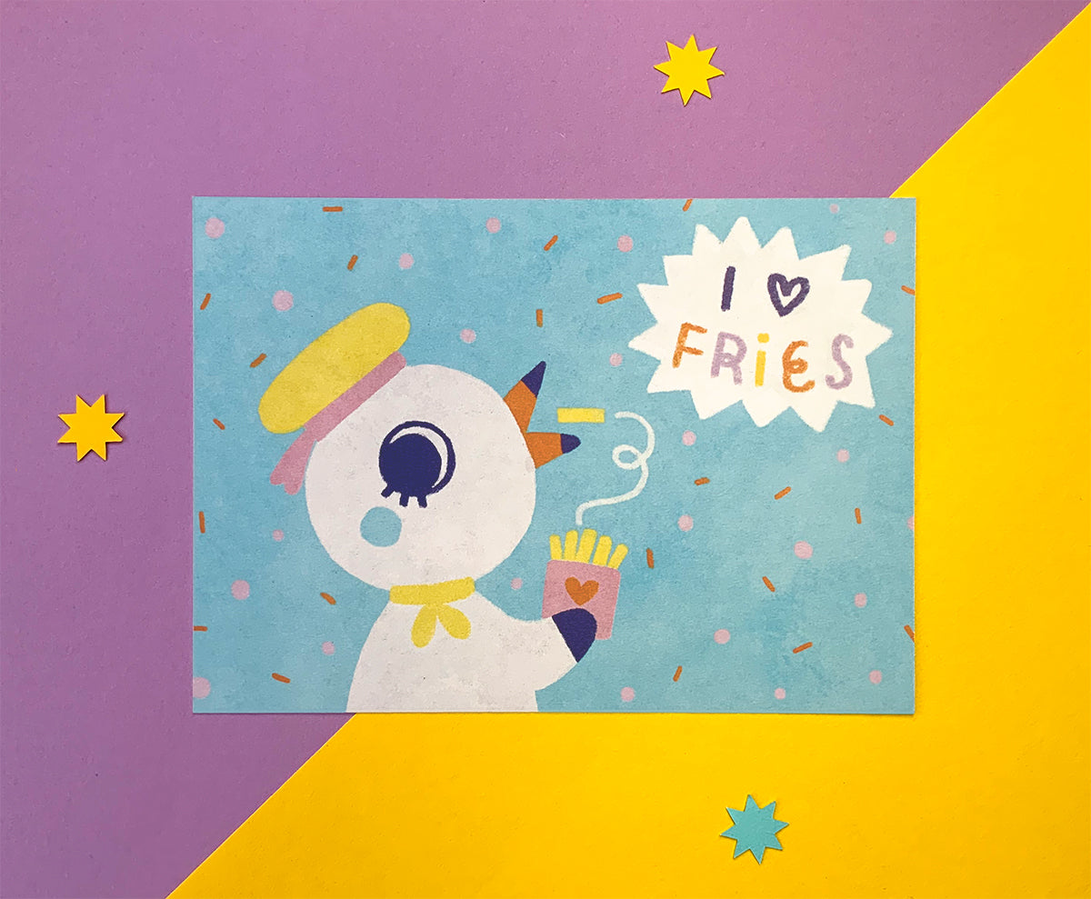 A6 Print // I love fries