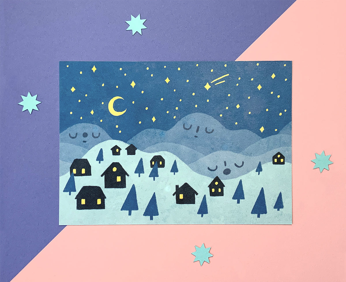 A6 Print // Sleepy Mountains