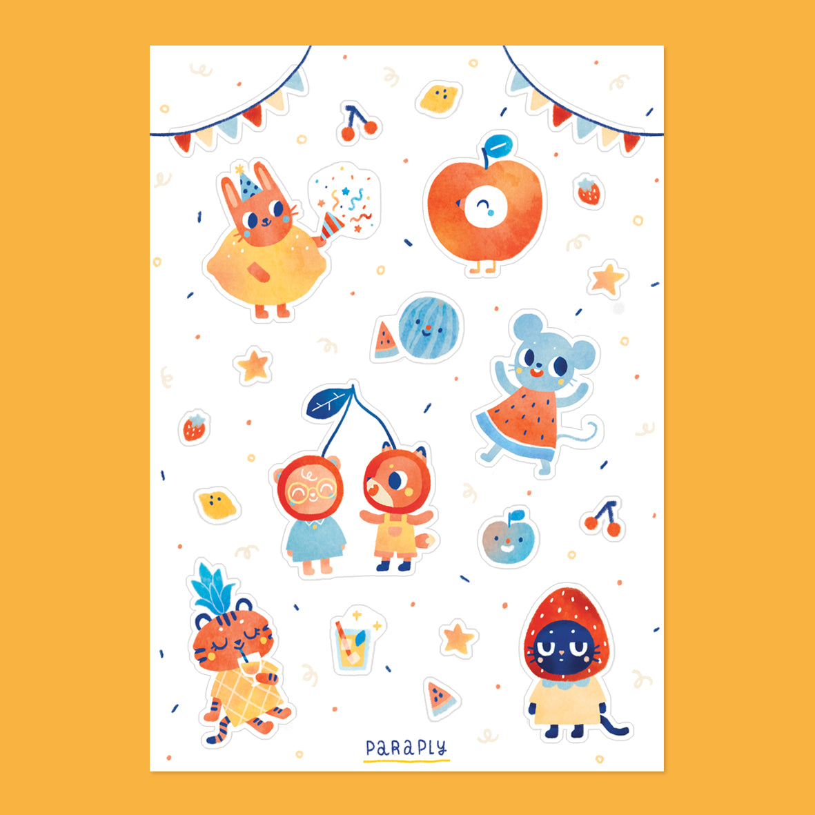 Stickerbogen // Fruit Party
