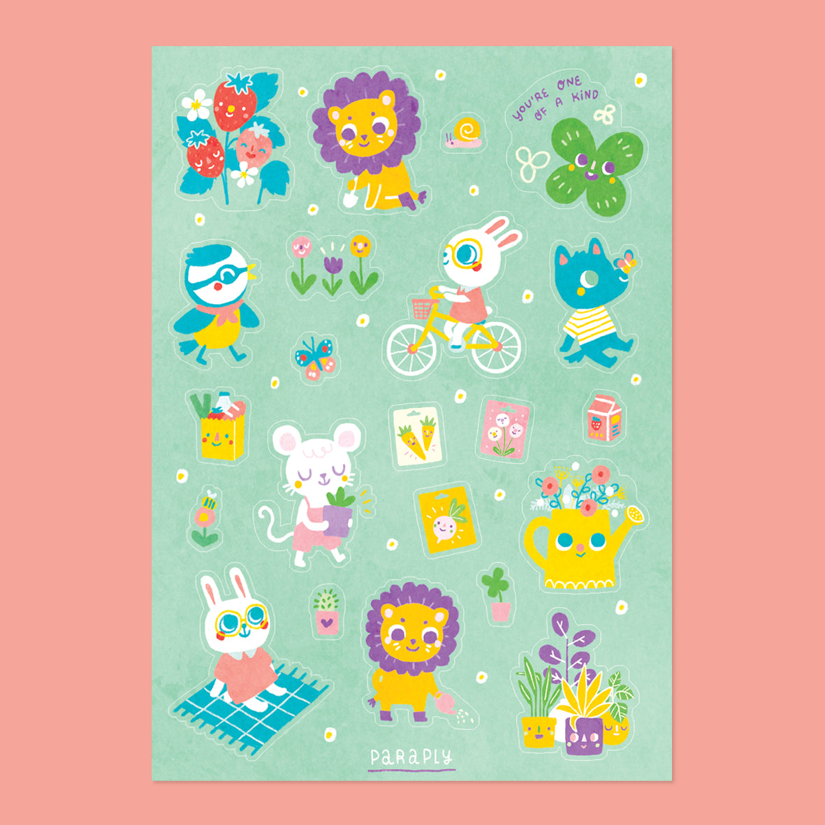 Stickerbogen // Frühling