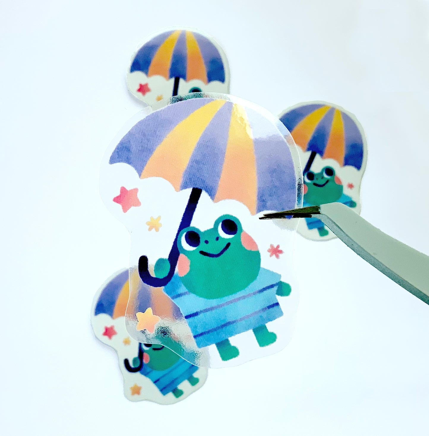 Transparenter Sticker // Froggy Friend