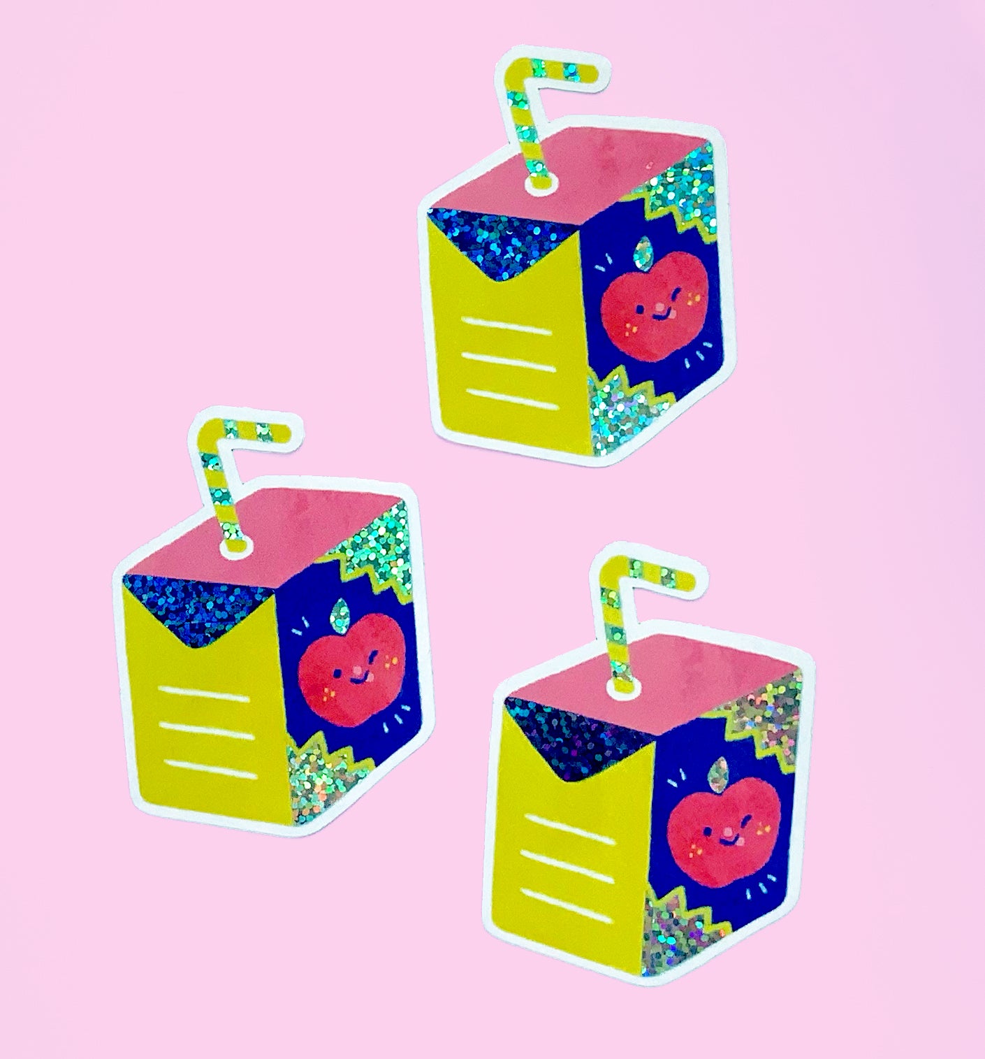 Sticker with glittery details // Juicebox