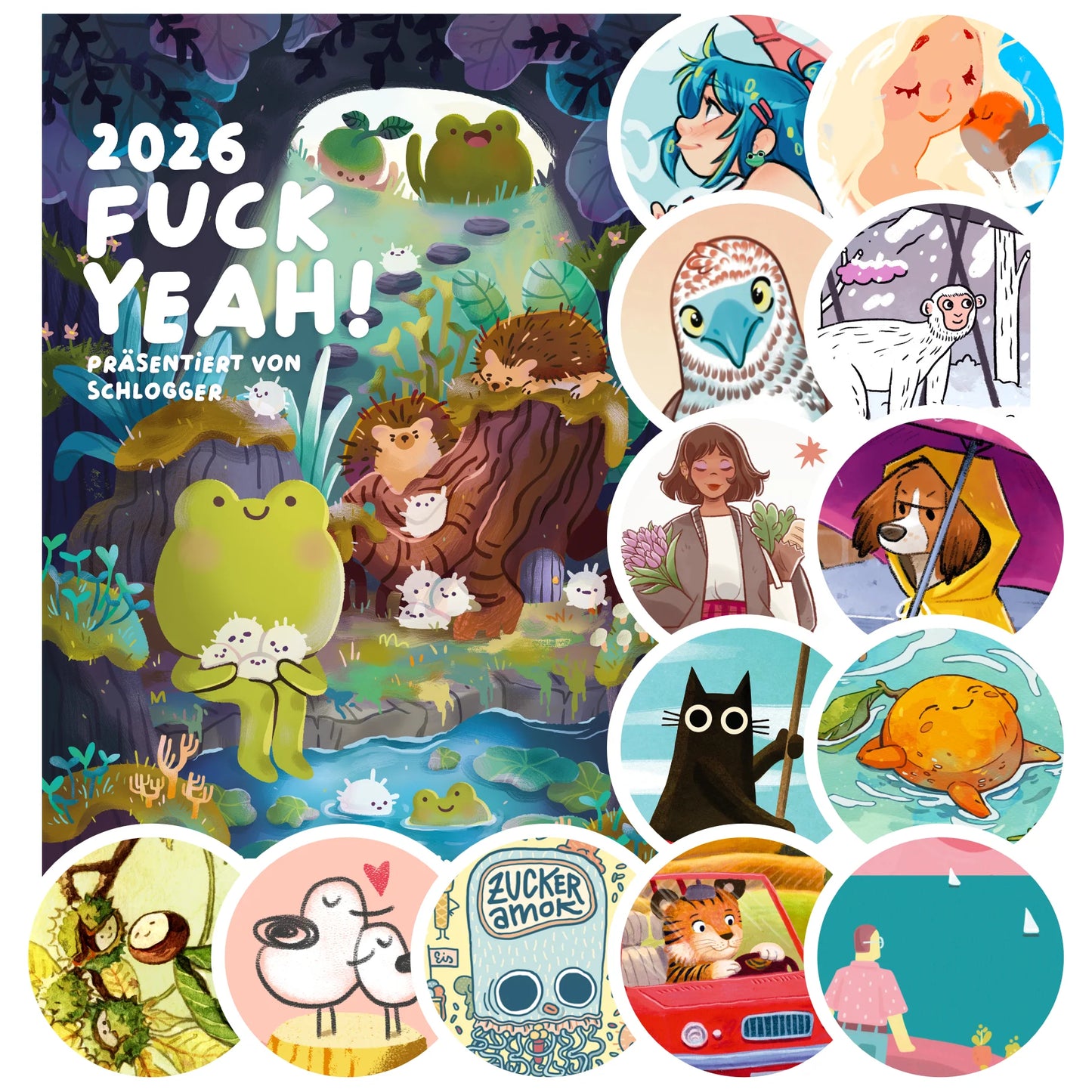 Fuck Yeah! 2026 // Wöchentlicher Wandkalender