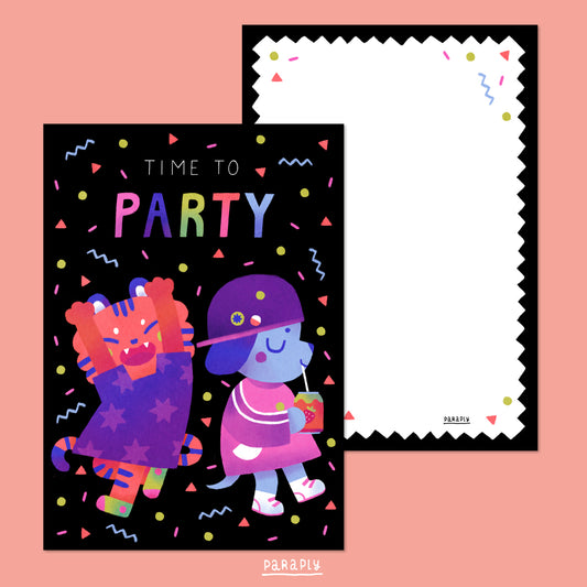 Doppelseitige Karte // Time To Party