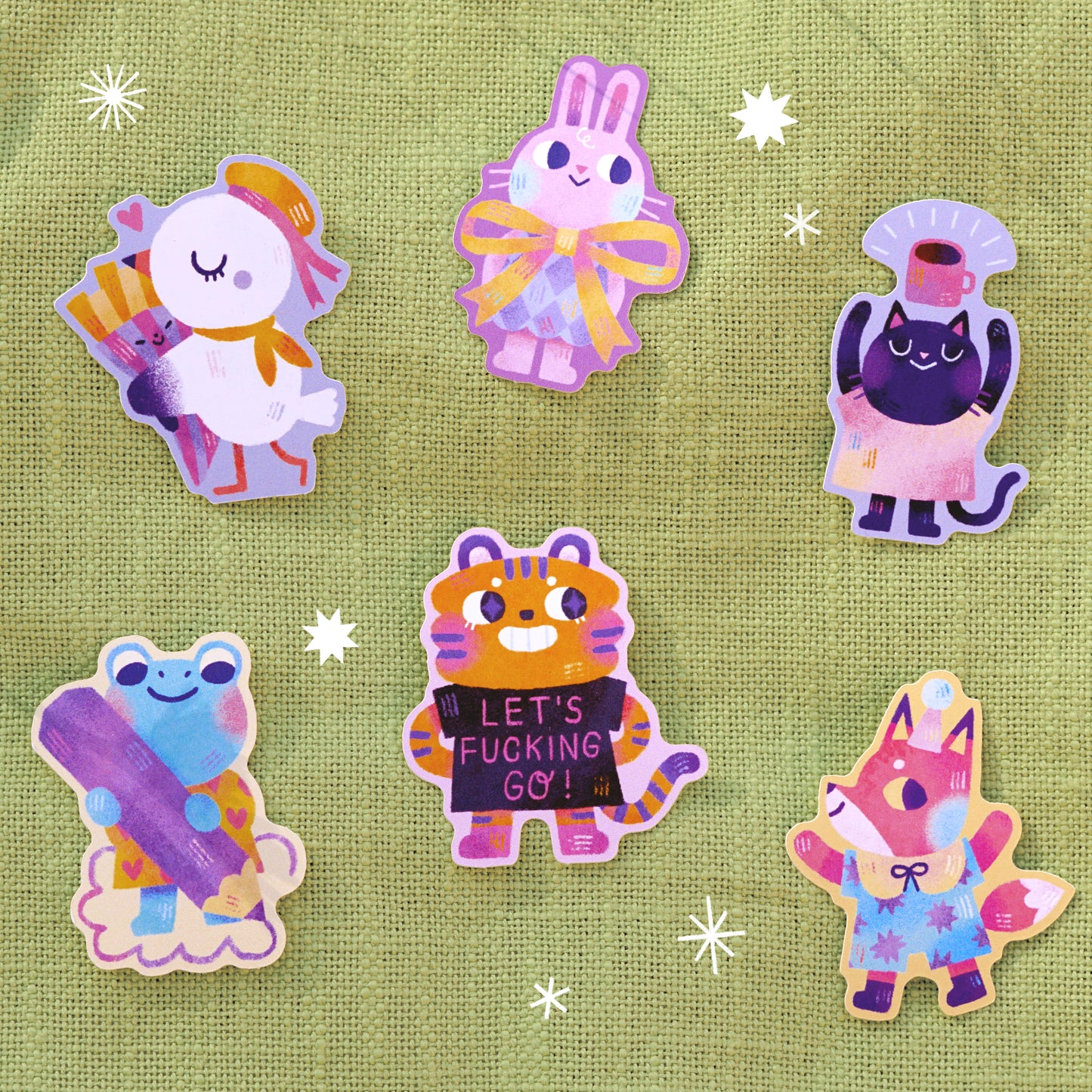 Kleine Sticker // Mo and Friends