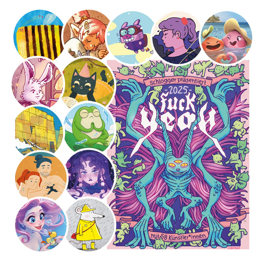Fuck Yeah! 2025 // Weekly wall calendar