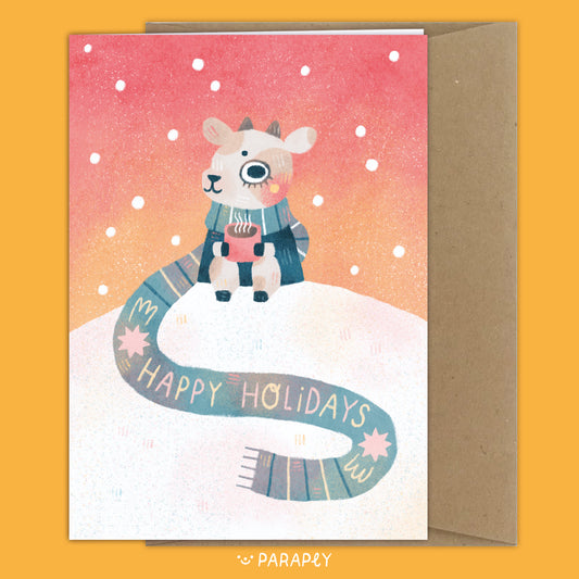 Folded Card // Happy Holidays