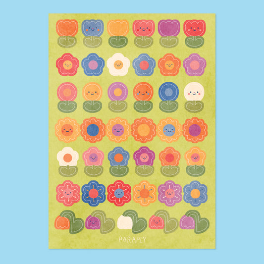 Sticker sheet // Flowers