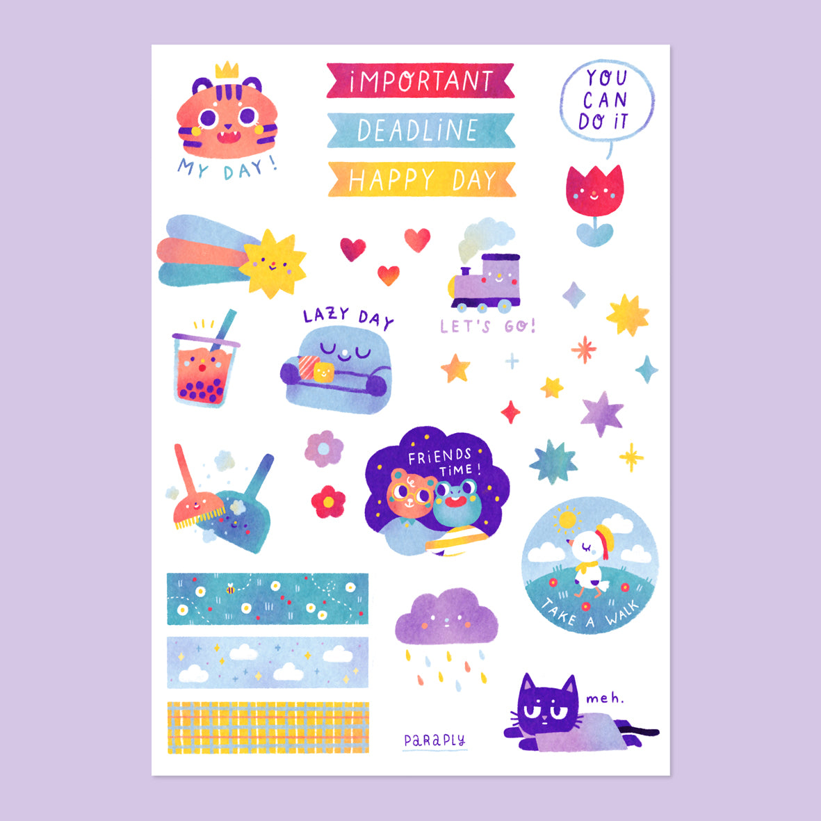 Sticker sheet // My Day