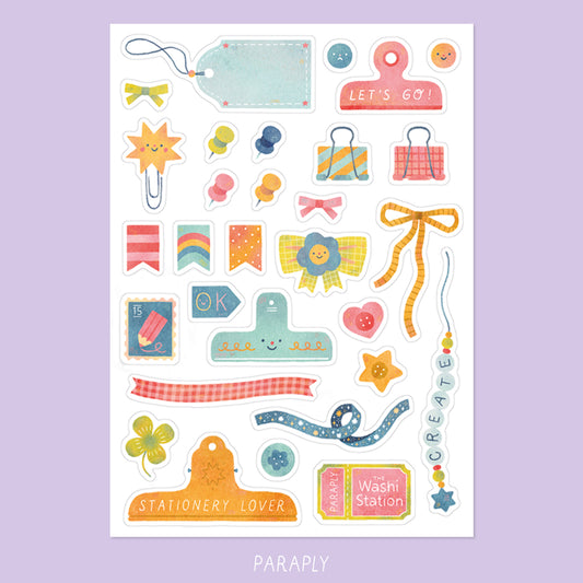 Washi sticker sheet // Journaling Accessories