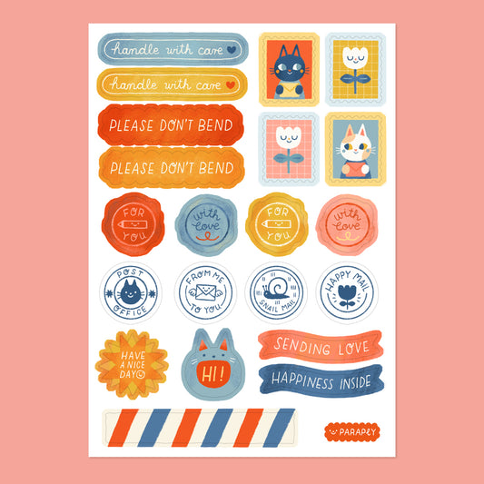 Stickerbogen // Happy Mail
