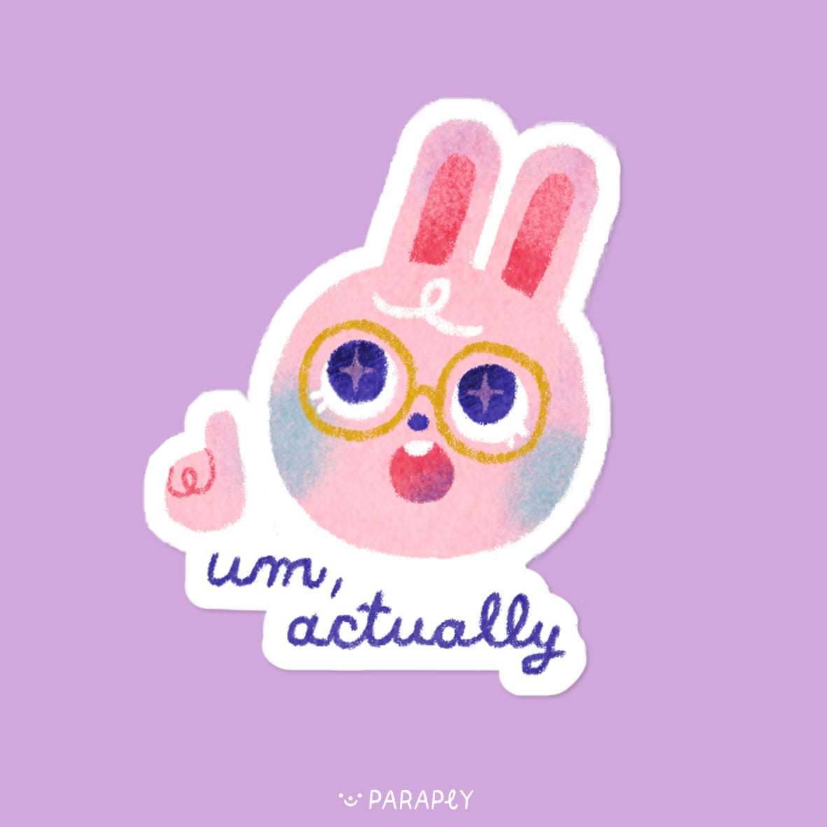 Kleiner Sticker // Um Actually