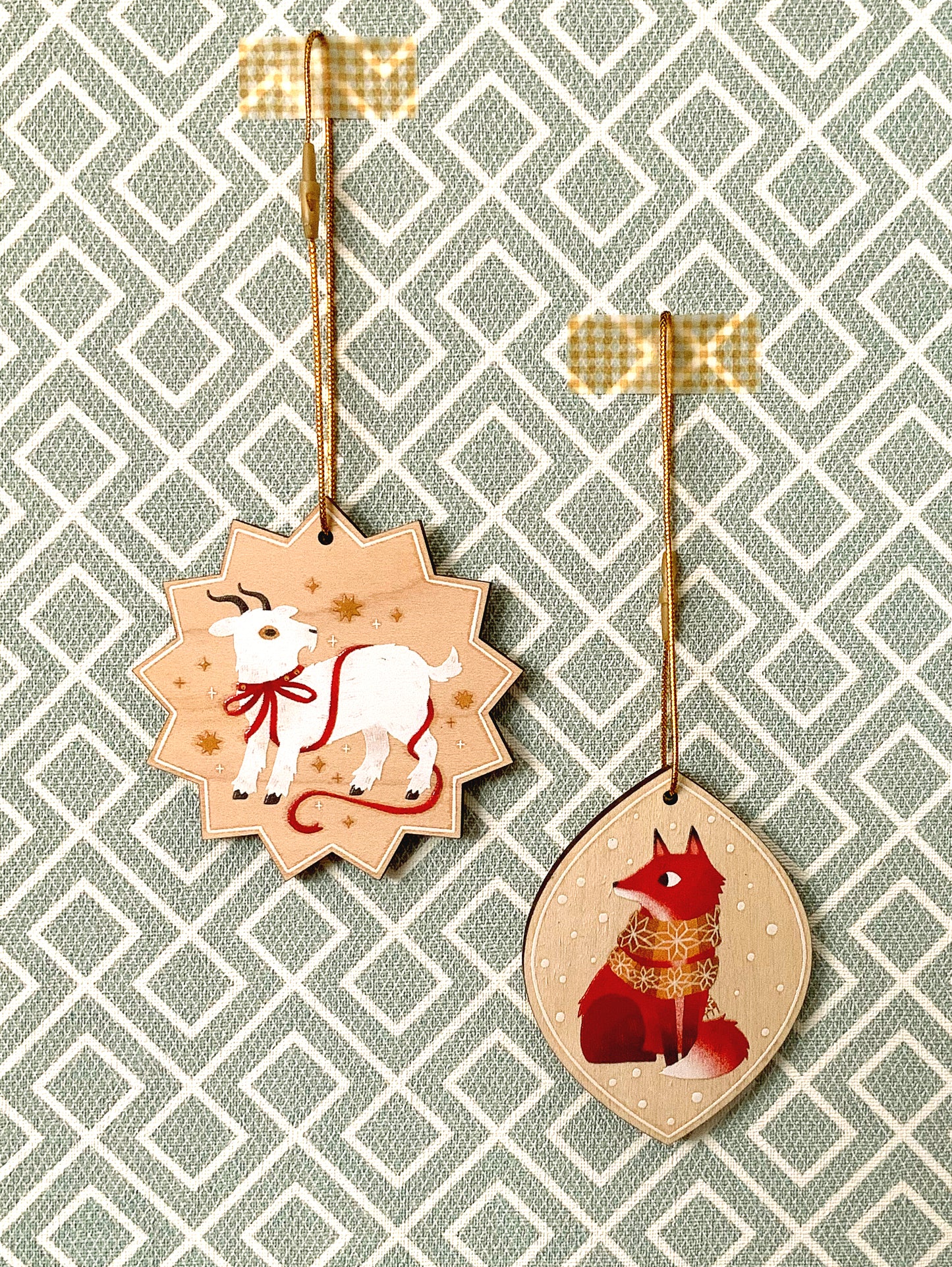 Winter-Holzanhänger