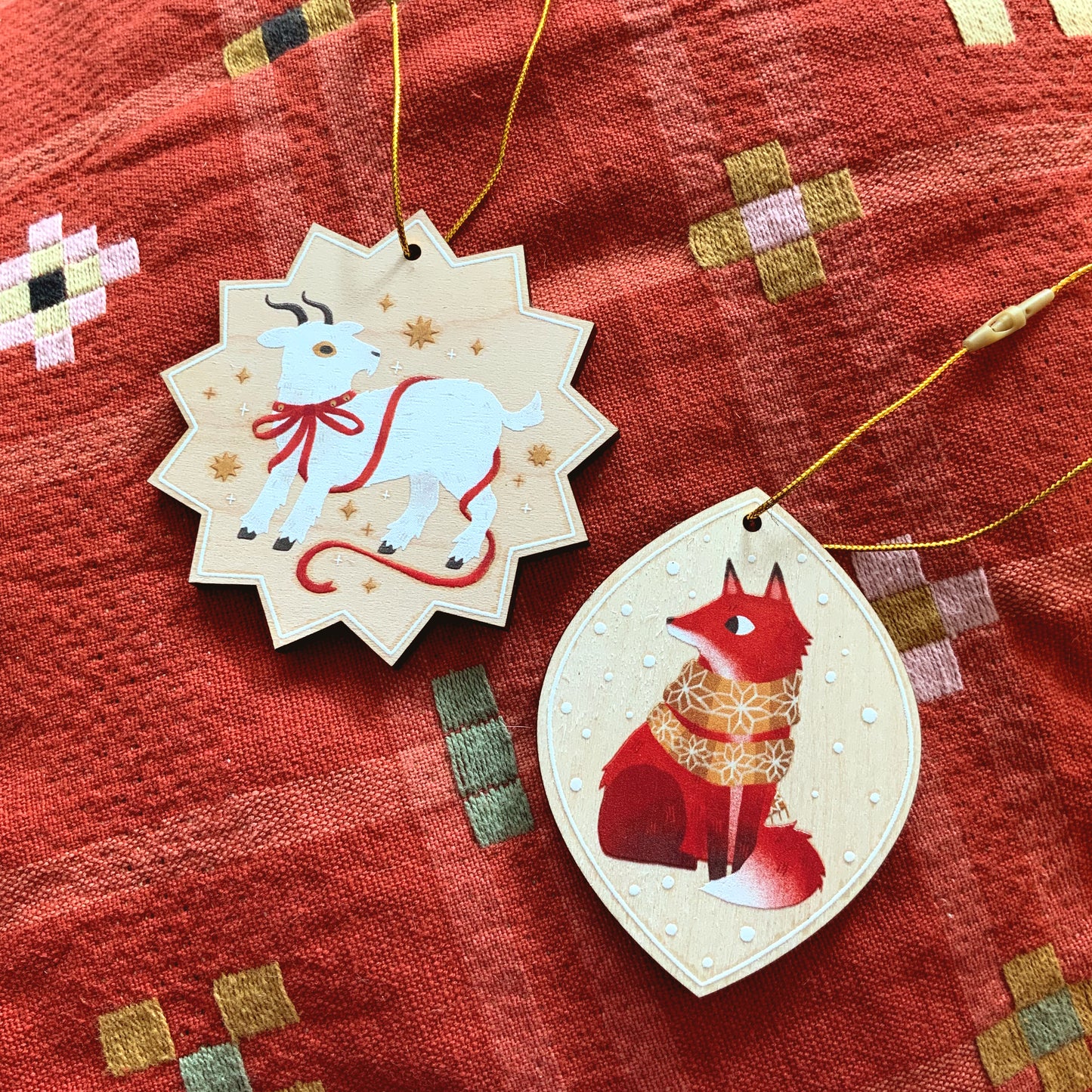 Winter-Holzanhänger