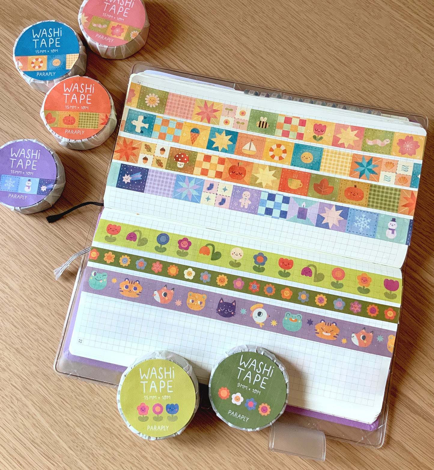 Washi Tape Set // Vier Jahreszeiten Patchwork