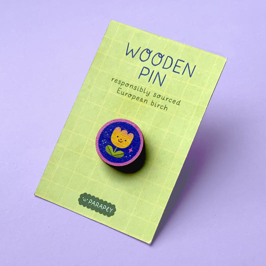Wooden pin // Tiny Tulip
