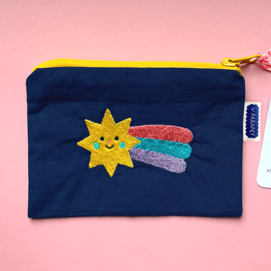 Embroidered Pouch // Shooting Star