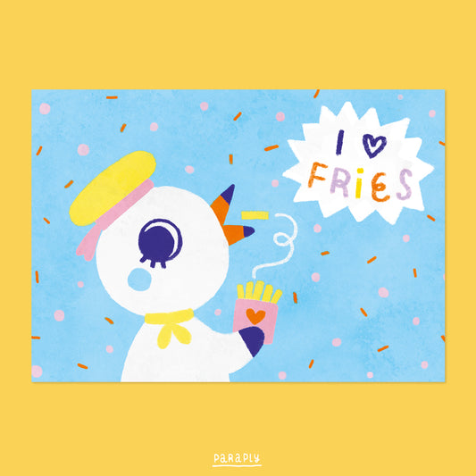 A6 Print // I love fries