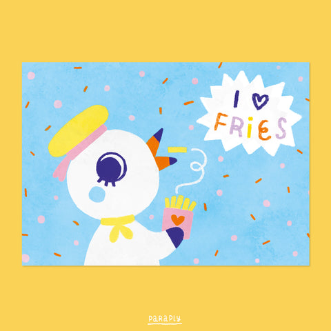 A6 Print // I love fries
