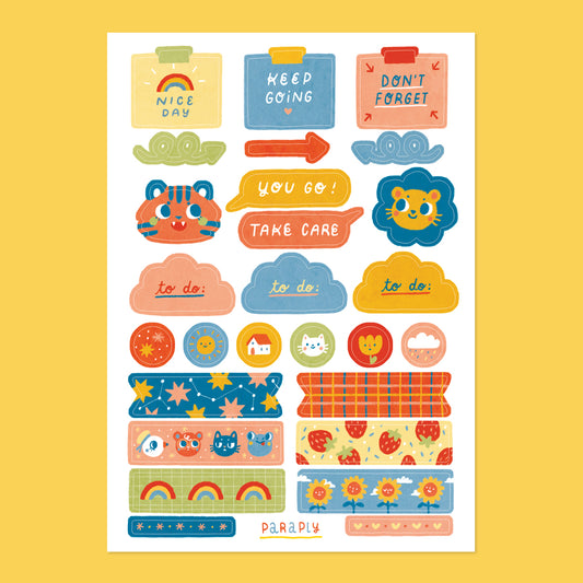 Stickerbogen // Planer 2