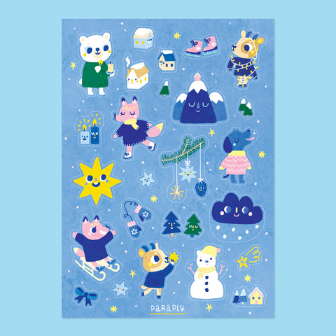 Sticker sheet // Winter
