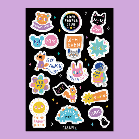 Stickerbogen // Sassy