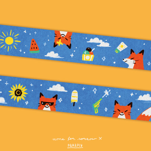 Washi Tape // Summer Foxes (Collab Artist: noneforsorrow)
