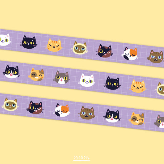 Schmales Washi Tape // Katzen