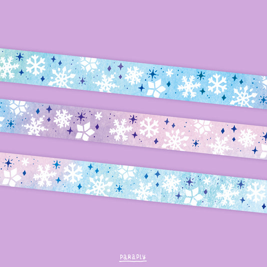 Slim Washi Tape // Glittering Snow