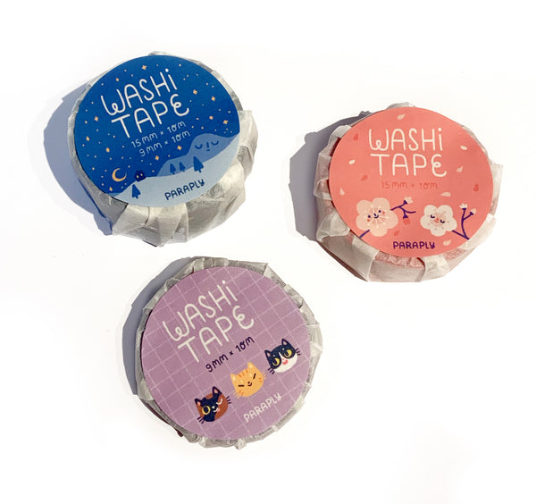 Washi Tape Set mit Goldfolie // Sternenhimmel